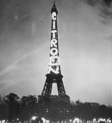 Eiffel Tower Illuminated With Citroën