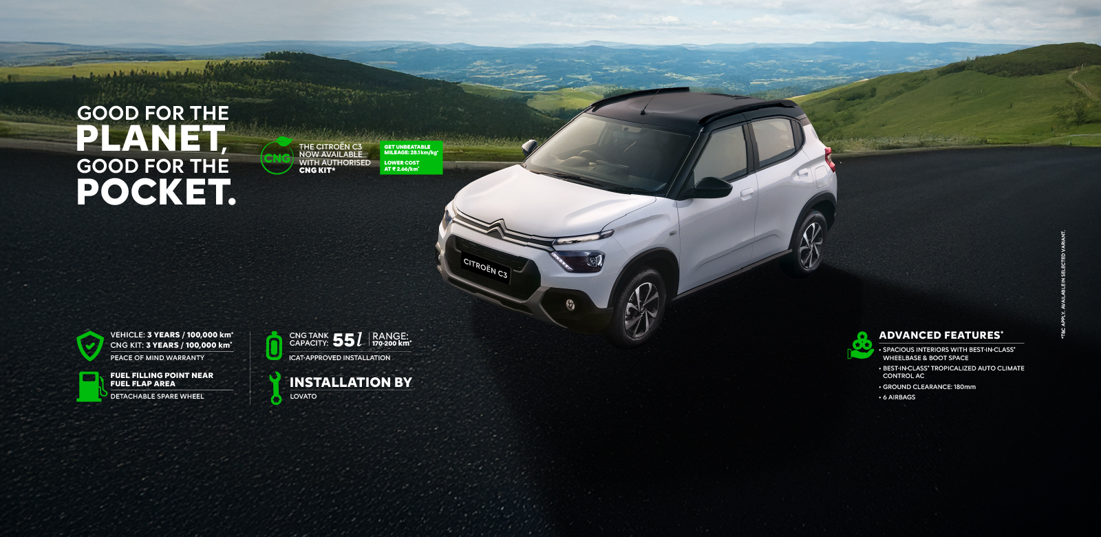 CITROËN INDIA INTRODUCES CNG READY C3